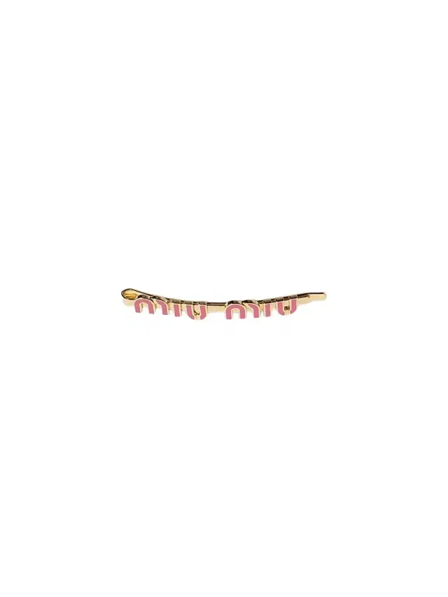 Miu Miu Women's Enameled Metal Hair Clip - Pink