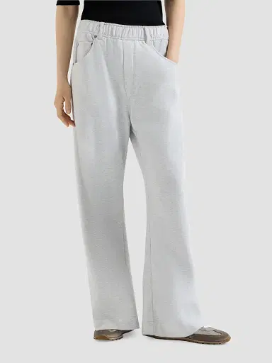 Brunello Cucinelli Women's Cotton Smooth French Terry Trousers - Silver - Size XXXXL | Thumbnail 2 Brunello Cucinelli Women's Cotton Smooth French Terry Trousers - Silver - Size XXXXL | Thumbnail 2