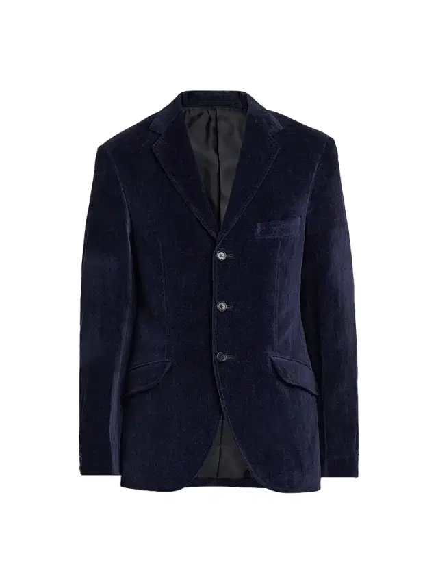 Jil Sander Men's Velvet Single-Breasted Jacket - Dark Blue