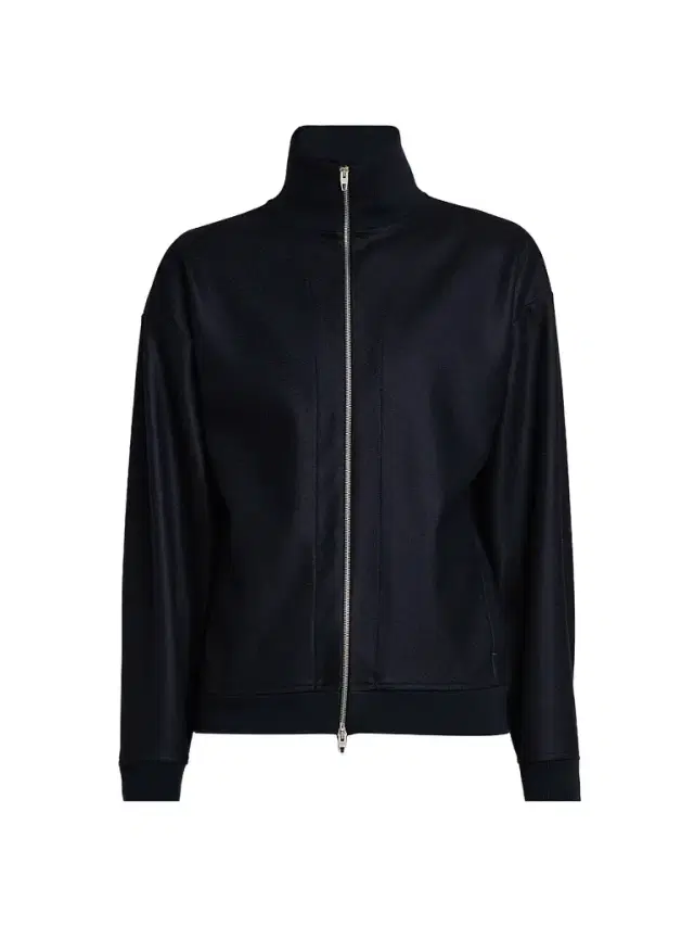 Jil Sander Men's Melton Wool Zip-Front Jacket - Midnight