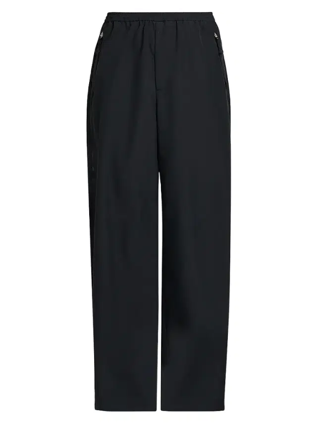 Jil Sander Men's Wide-Leg Pull-On Tech Trousers - Black