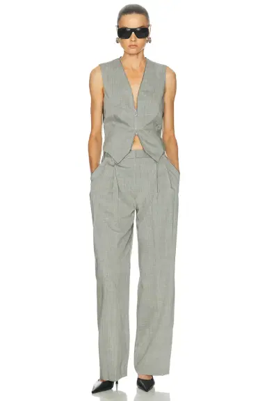 Alexander Wang Mid-Rise Tailored Pant With Side Zippers | Thumbnail 6 Alexander Wang Mid-Rise Tailored Pant With Side Zippers | Thumbnail 6