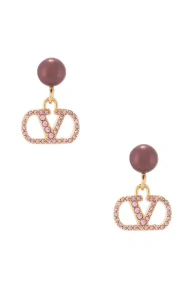 Valentino Garavani Vlogo Signature Pearl Earrings | Thumbnail 1 Valentino Garavani Vlogo Signature Pearl Earrings | Thumbnail 1