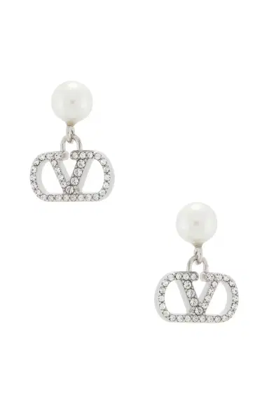 Valentino Garavani Vlogo Signature Pearl Earrings | Thumbnail 1