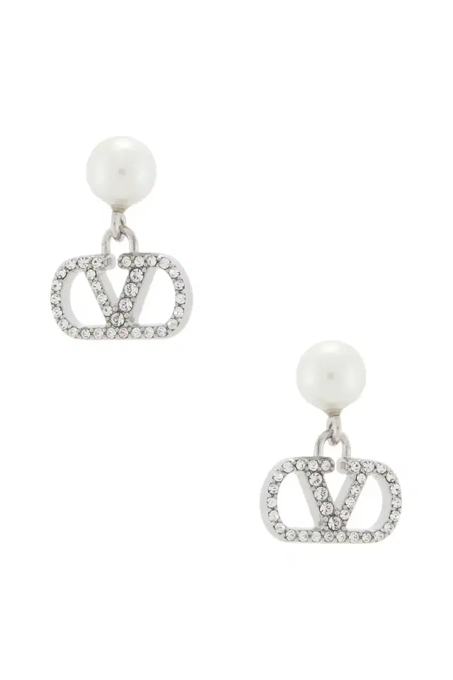 Valentino Garavani Vlogo Signature Pearl Earrings