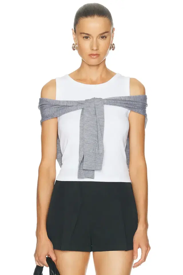 Alexander Wang Pre-Styled Tank Top With Draped Cardigan