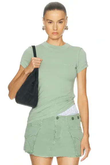 Alexander Wang Layered Short Sleeve Top | Thumbnail 1 Alexander Wang Layered Short Sleeve Top | Thumbnail 1