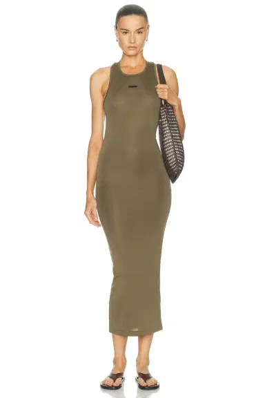 Fear of God Essentials Soft Rib Racerback Dress | Thumbnail 1 Fear of God Essentials Soft Rib Racerback Dress | Thumbnail 1