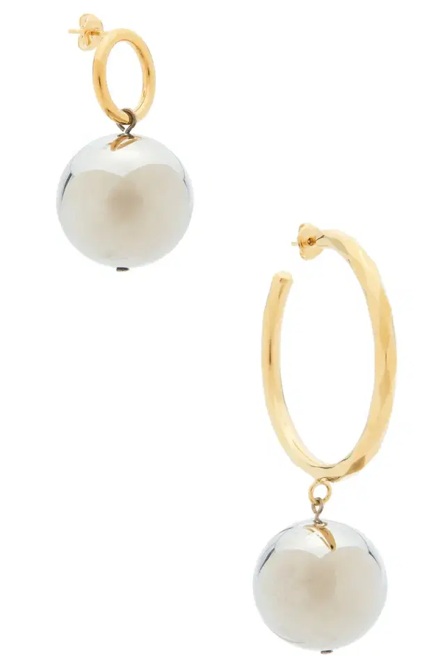 Isabel Marant Asymmetric Hoop Earrings