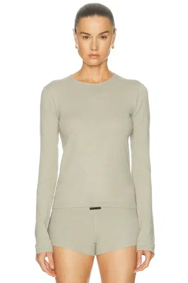 Fear of God Essentials Slim Long Sleeve Top | Thumbnail 1 Fear of God Essentials Slim Long Sleeve Top | Thumbnail 1