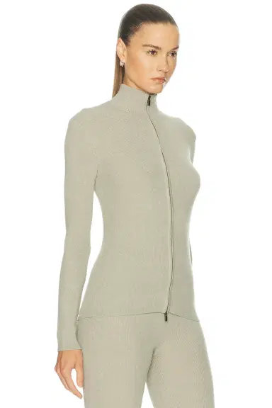 Fear of God Essentials Rib Knit Zip Up Jacket | Thumbnail 2 Fear of God Essentials Rib Knit Zip Up Jacket | Thumbnail 2
