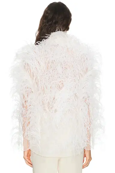 Lapointe Marbled Feathers Jacket | Thumbnail 3 Lapointe Marbled Feathers Jacket | Thumbnail 3