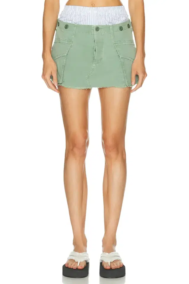Alexander Wang Pre-Styled Mid-Rise Cargo Skirt