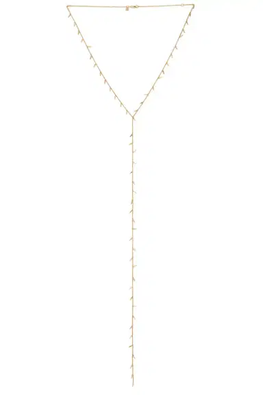 Sydney Evan Small Pave Fringe Y Necklace | Thumbnail 1 Sydney Evan Small Pave Fringe Y Necklace | Thumbnail 1