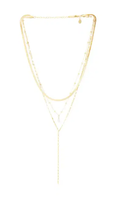 petit moments Layered Stone Lariat Necklace | Thumbnail 1
