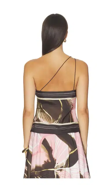 AMUR Lyra Scarf Tie Top | Thumbnail 4