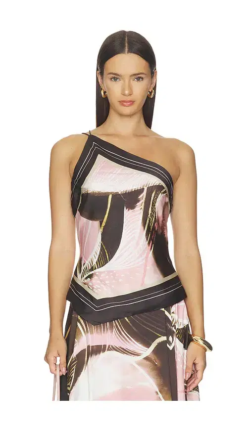 AMUR Lyra Scarf Tie Top