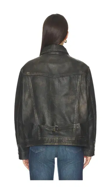 Found Distressed Leather Pocket Jacket | Thumbnail 4