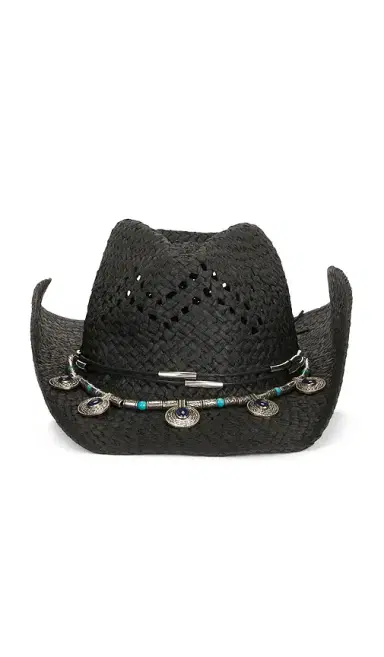 8 Other Reasons Woven Cowboy Hat With Decorative Beaded Band | Thumbnail 2