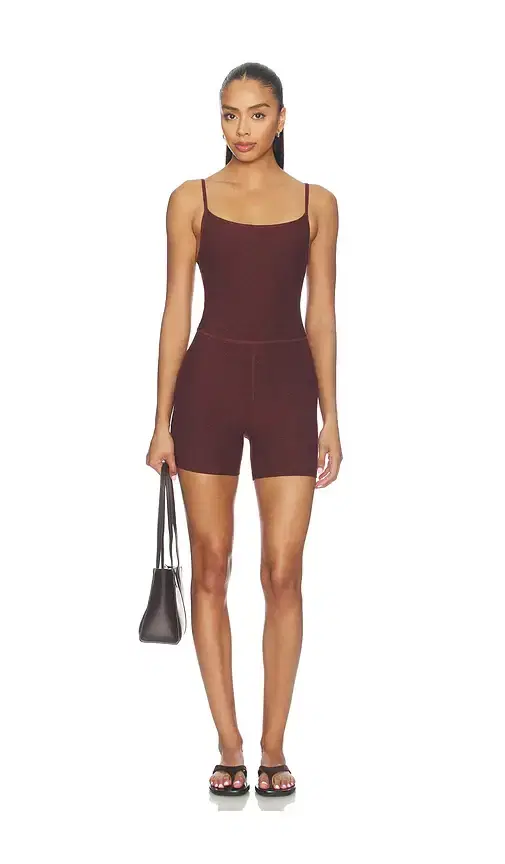 Beyond Yoga Spacedye Keep Pace Biker Romper