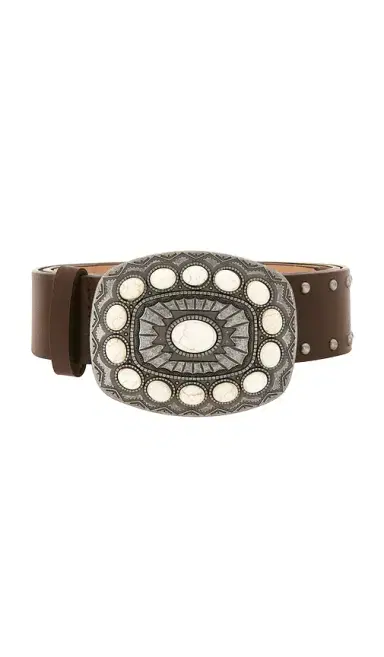8 Other Reasons Brown Suede Studded Belt | Thumbnail 3