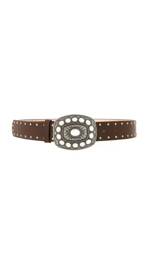 8 Other Reasons Brown Suede Studded Belt