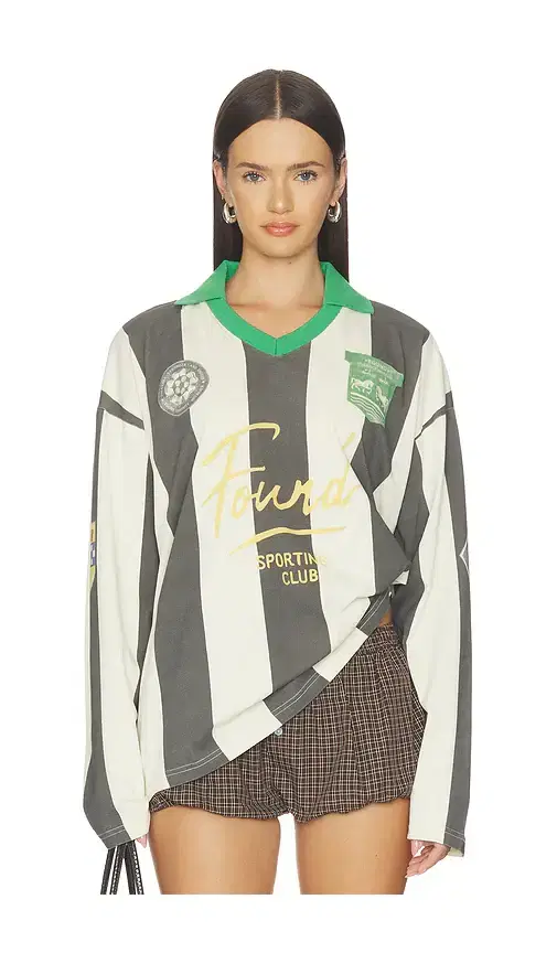 Found Striped Sport Ls Jersey