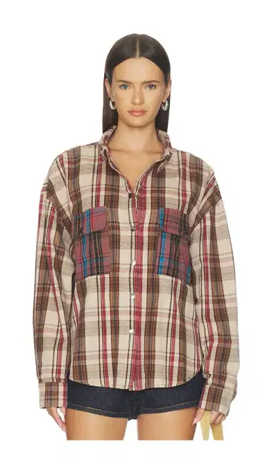 One Teaspoon Prairie Check Daria Shirt | Thumbnail 2