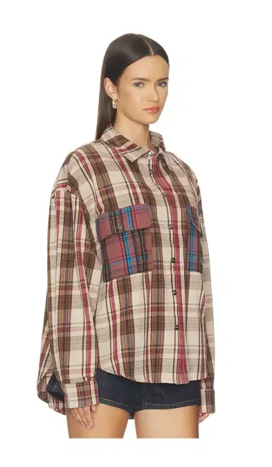 One Teaspoon Prairie Check Daria Shirt | Thumbnail 3