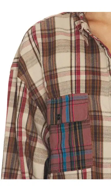 One Teaspoon Prairie Check Daria Shirt | Thumbnail 6