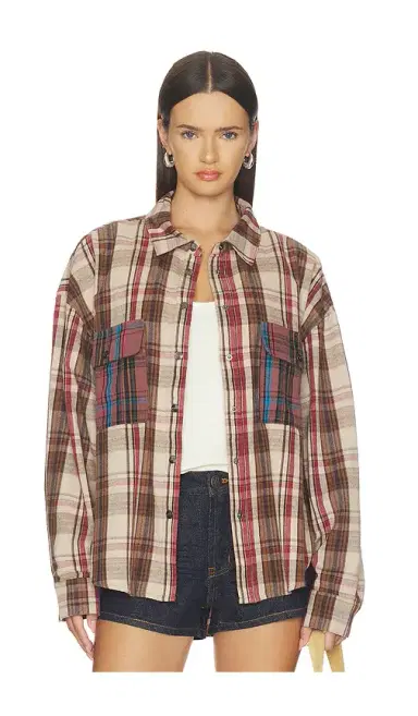 One Teaspoon Prairie Check Daria Shirt | Thumbnail 1