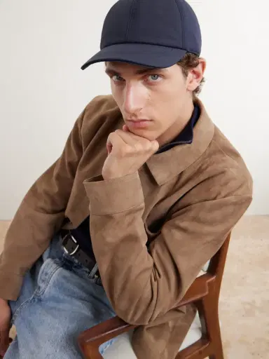 Canali Logo-Appliqué Cotton-Blend Cap - Men | Thumbnail 3