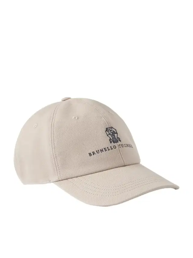 Brunello Cucinelli Logo-Embroidered Leather-Trimmed Cotton-Twill Baseball Cap - Men