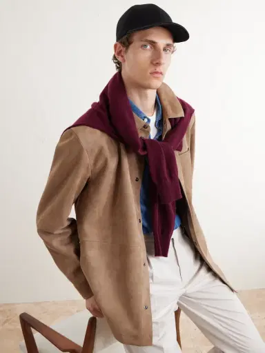 Canali Logo-Appliquéd Wool Cap - Men | Thumbnail 2