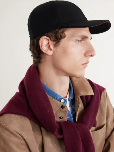 Canali Logo-Appliquéd Wool Cap - Men | Thumbnail 3