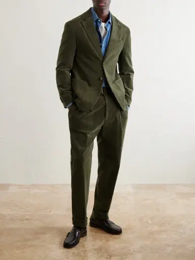 OFFICINE GÉNÉRALE Michel Cotton-Blend Corduroy Suit Jacket - Men | Thumbnail 2