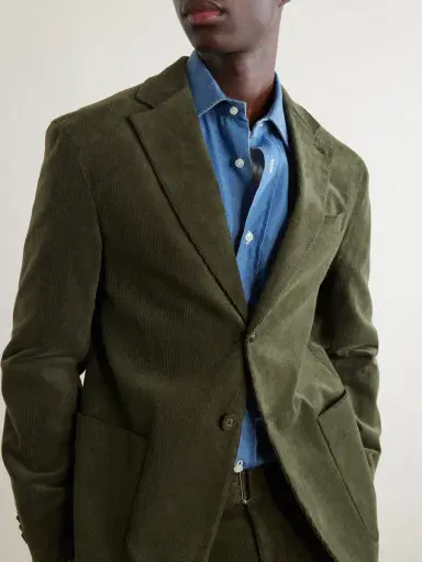 OFFICINE GÉNÉRALE Michel Cotton-Blend Corduroy Suit Jacket - Men | Thumbnail 5
