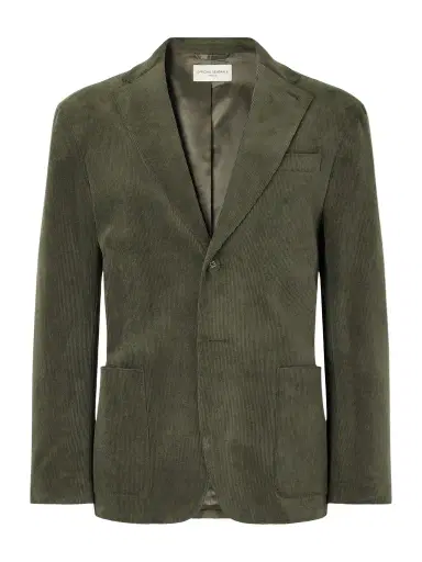 OFFICINE GÉNÉRALE Michel Cotton-Blend Corduroy Suit Jacket - Men | Thumbnail 1