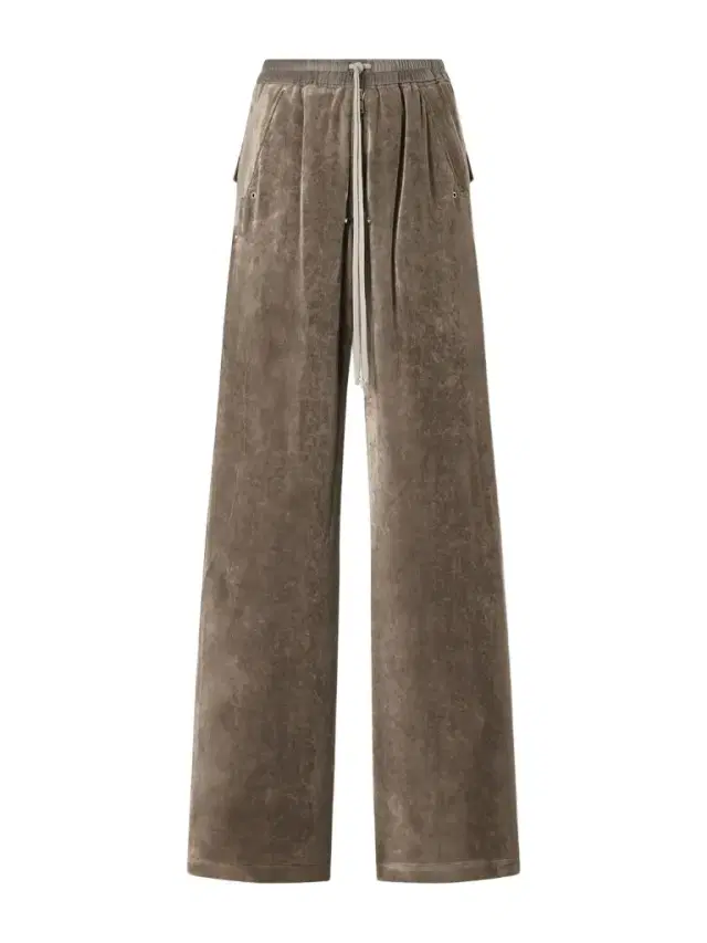 Rick Owens Bela Wide-Leg Drawstring Velour Trousers - Men