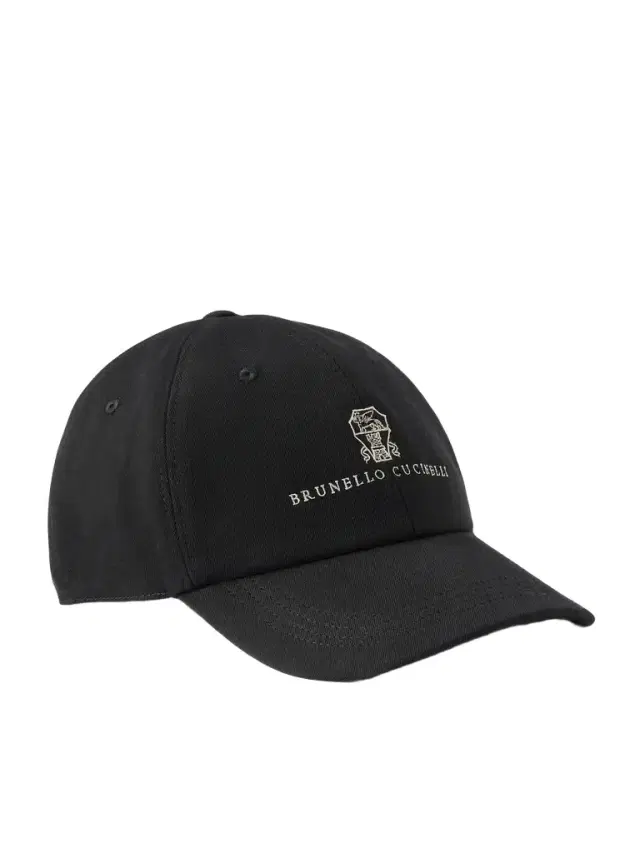 Brunello Cucinelli Logo-Embroidered Leather-Trimmed Cotton-Twill Baseball Cap - Men