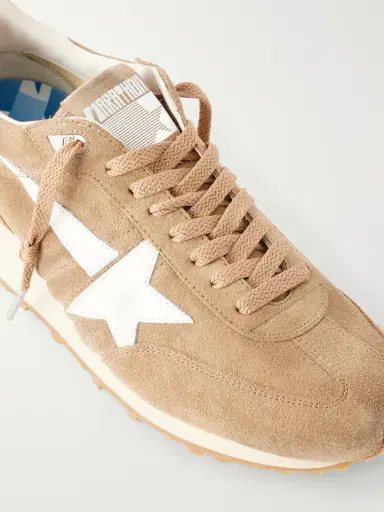 Golden Goose Marathon Metallic Leather-Trimmed Suede Sneakers - Men | Thumbnail 5 Golden Goose Marathon Metallic Leather-Trimmed Suede Sneakers - Men | Thumbnail 5