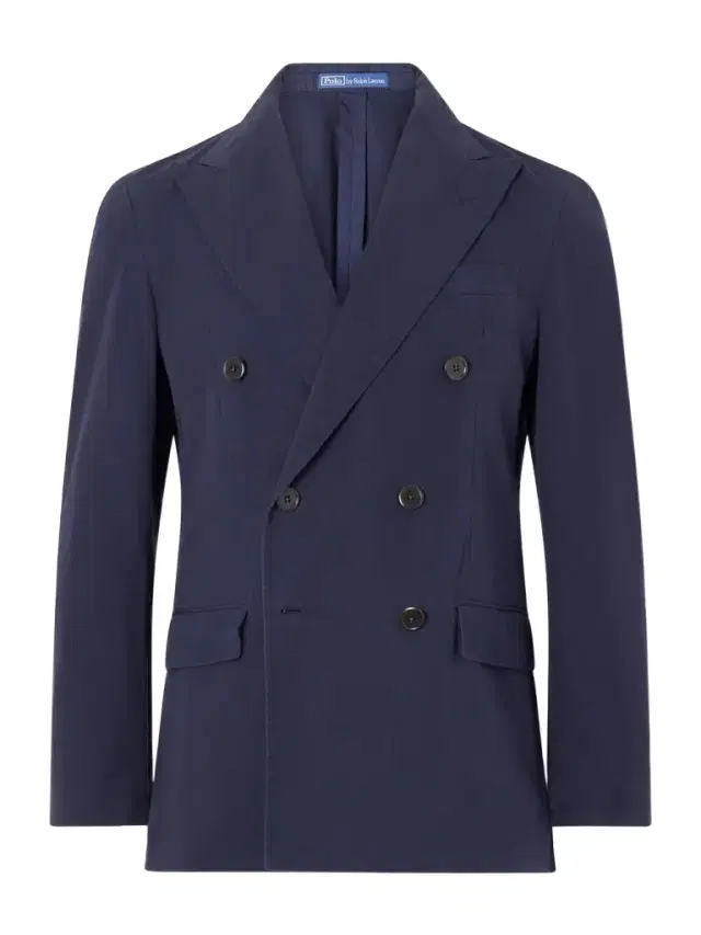 Polo Ralph Lauren Double-Breasted Cotton-Canvas Suit Jacket - Men