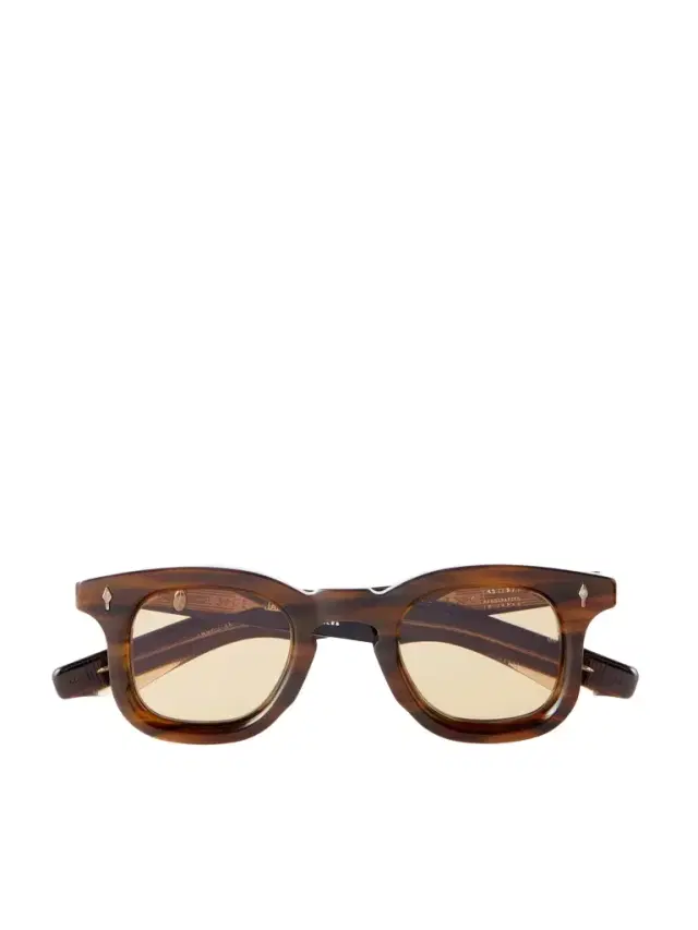 Jacques Marie Mage Devaux-Round Frame Acetate Sunglasses - Men