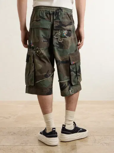 Nahmias Wide-Leg Printed Cotton Shorts - Men | Thumbnail 4 Nahmias Wide-Leg Printed Cotton Shorts - Men | Thumbnail 4