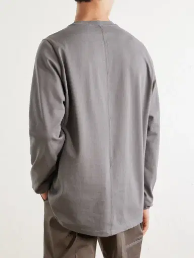 Rick Owens Crewneck Cotton-Jersey Shirt - Men | Thumbnail 4