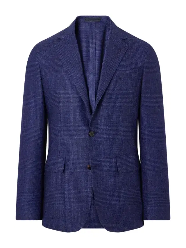 dunhill Checked Wool, Silk and Cashmere-Blend Blazer - Men