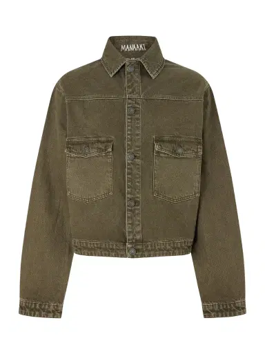 MANAAKI Pita Garment-Dyed Organic Denim Jacket - Men | Thumbnail 1