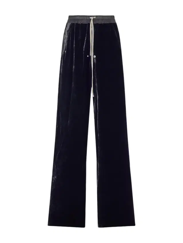 Rick Owens Bela Wide-Leg Drawstring Velour Trousers - Men