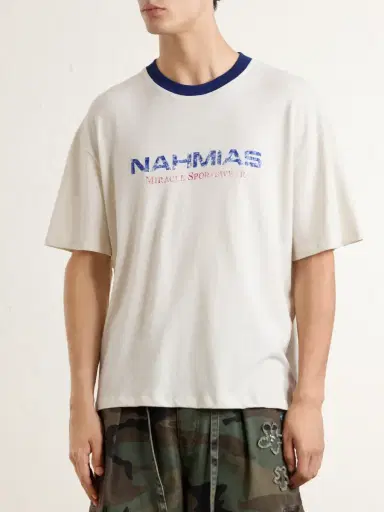 Nahmias Miracle Sportwear Logo-Print Cotton-Jersey T-Shirt - Men | Thumbnail 3