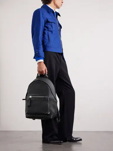 Tom Ford Buckley Full-Grain Leather Backpack - Men | Thumbnail 2
